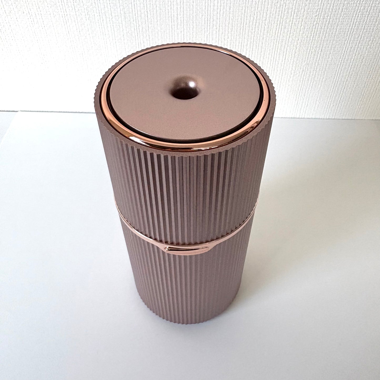 ワンダーミスト コードレス(充電式)超音波アロマディフューザー【ローズゴールド】