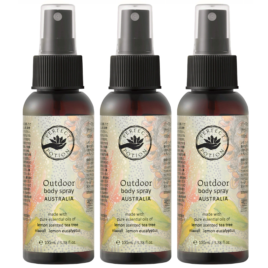 【2025 リニューアル】アウトドアボディスプレー オーストラリア 100mL (3本セット)