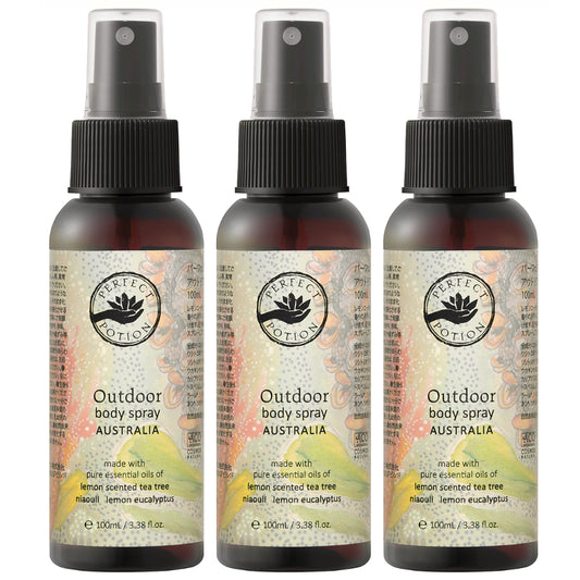 【2025 リニューアル】アウトドアボディスプレー オーストラリア 100mL  (3本セット)