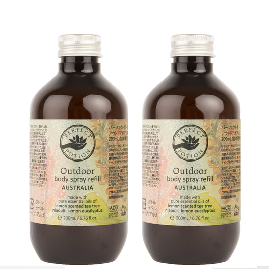 【2025 リニューアル】アウトドアボディスプレー オーストラリア  200mL (リフィル)2本セット