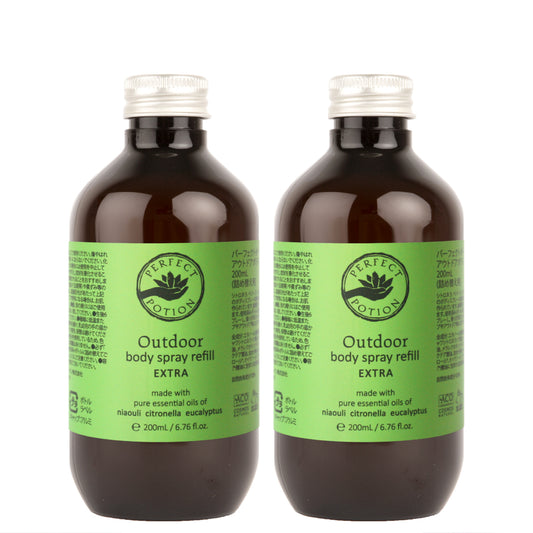【2025 リニューアル】アウトドアボディスプレー エクストラ  200mL(リフィル)2本セット