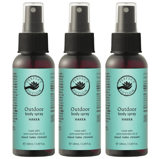 【2025 リニューアル】アウトドアボディスプレー ハッカ 100mL  (3本セット)