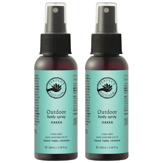 【2025 リニューアル】アウトドアボディスプレー ハッカ 100mL  (2本セット)