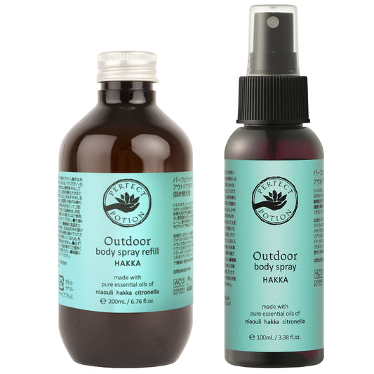 【2025 リニューアル】アウトドアボディスプレーハッカ  デュオ(100mL+200mL)