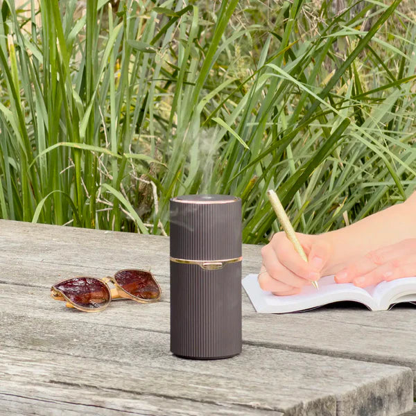 ワンダーミスト コードレス（充電式）超音波アロマディフューザー【ブラウン】