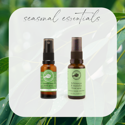 【期間限定】シーズナルアロマケア セット（選べるマスクスプレー＋スロートスプレー）